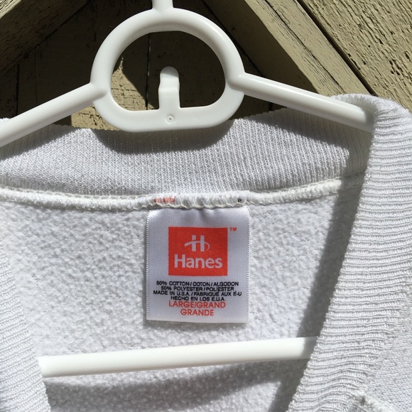 White vintage crewneck sweatshirt - Picture 4 of 5